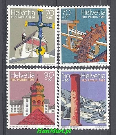 Znaczek Szwajcaria 1996 Mi 1577-1580 Czyste **