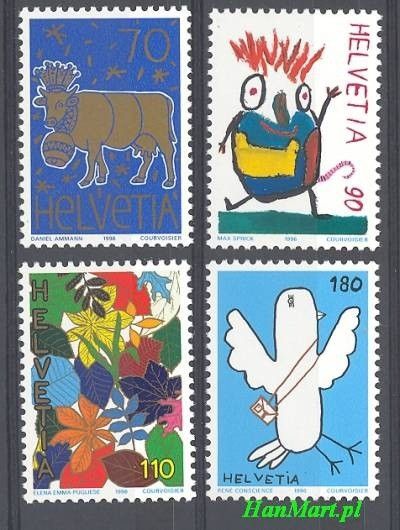 Znaczek Szwajcaria 1996 Mi 1593-1596 Czyste **