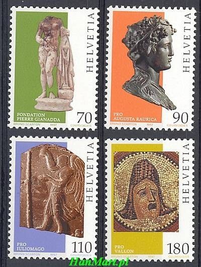 Znaczek Szwajcaria 1997 Mi 1605-1608 Czyste **