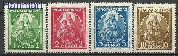 Znaczek Węgry 1932 Mi 484-487 Z podlepką *