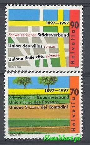 Znaczek Szwajcaria 1997 Mi 1616-1617 Czyste **