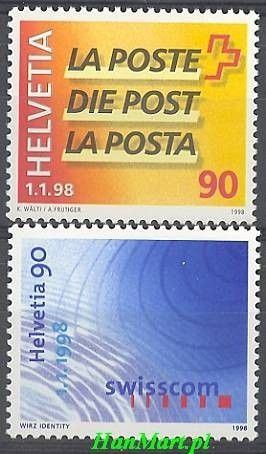 Znaczek Szwajcaria 1998 Mi 1637-1638 Czyste **