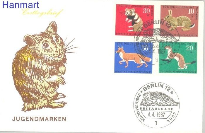 Znaczek Berlin Niemcy 1967 FDC