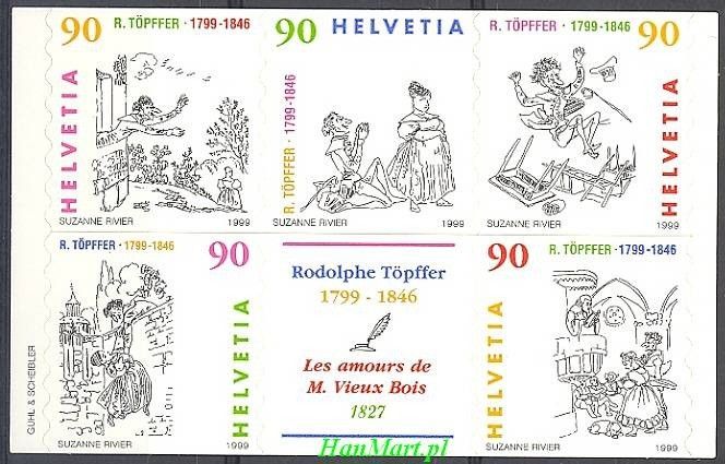 Znaczek Szwajcaria 1999 Mi 1675-1679 Czyste **