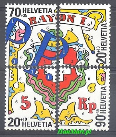 Znaczek Szwajcaria 2000 Mi 1722-1725 Czyste **