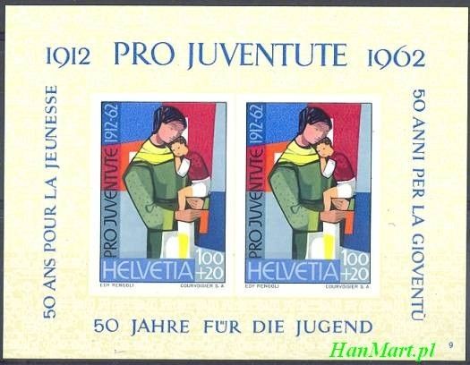 Znaczek Szwajcaria 1962 Mi bl 18 Czyste **