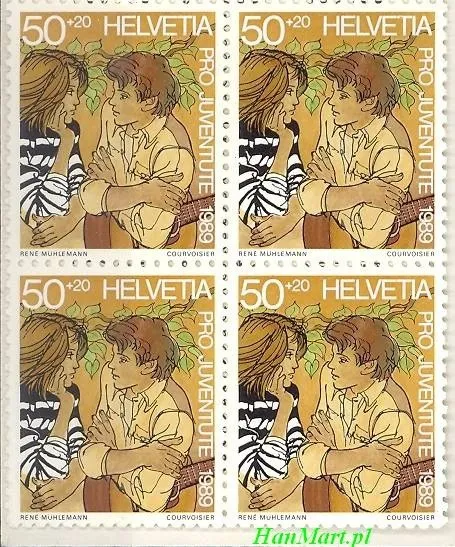 Znaczek Szwajcaria 1989 Mi mh 0-86 Czyste **