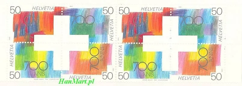 Znaczek Szwajcaria 1991 Mi mh 89 Czyste **