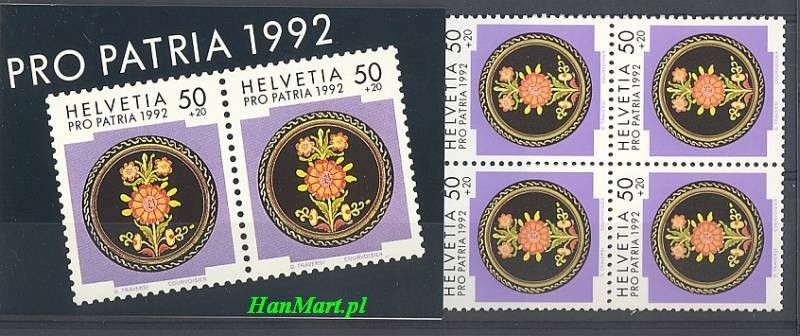 Znaczek Szwajcaria 1992 Mi mh 0-92 Czyste **