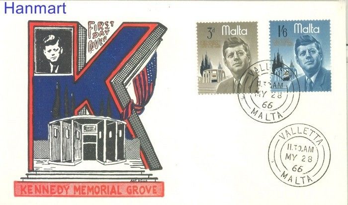 Znaczek Malta 1966 Mi 342-343 FDC