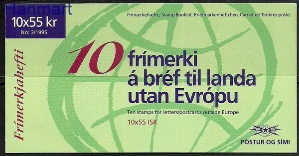 Znaczek Islandia 1995 Mi mh 827 Czyste **