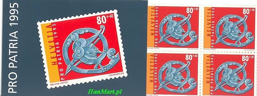 Znaczek Szwajcaria 1995 Mi mh 0-100 Czyste **