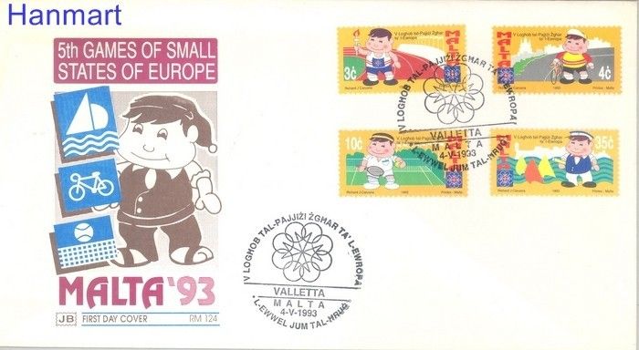 Znaczek Malta 1993 Mi 906-909 FDC