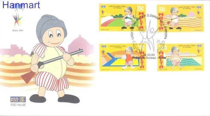 Znaczek Malta 2003 Mi 1276-1279 FDC