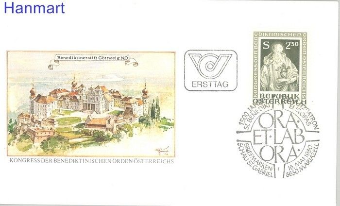 Znaczek Austria 1980 Mi 1642 FDC