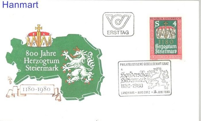 Znaczek Austria 1980 Mi 1648 FDC