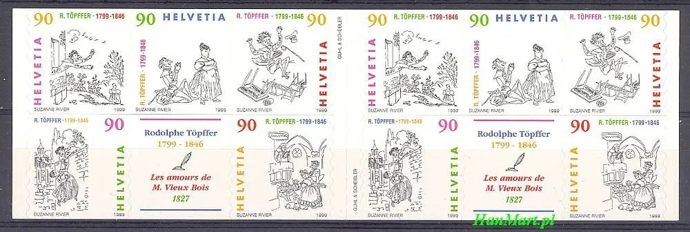 Znaczek Szwajcaria 1999 Mi mh 113 Czyste **