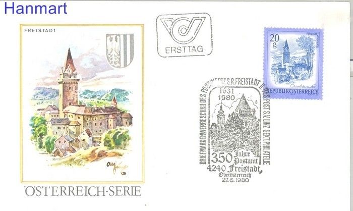 Znaczek Austria 1980 Mi 1649 FDC