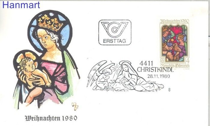 Znaczek Austria 1980 Mi 1663 FDC