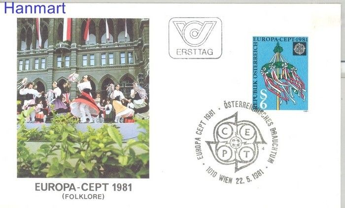 Znaczek Austria 1981 Mi 1671 FDC