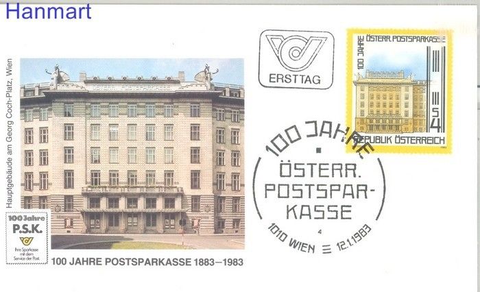 Znaczek Austria 1983 Mi 1728 FDC
