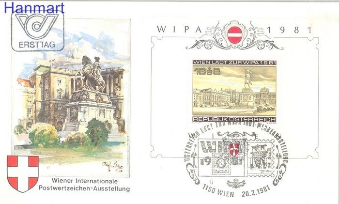 Znaczek Austria 1981 Mi bl 5 FDC