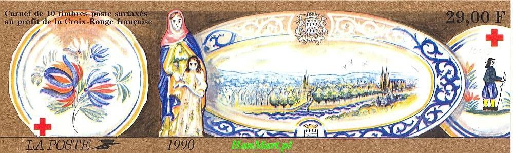Znaczek Francja 1990 Mi mh 20 Czyste **