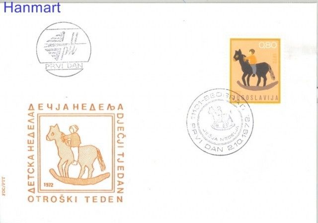 Znaczek Jugosławia 1972 Mi 1478 FDC