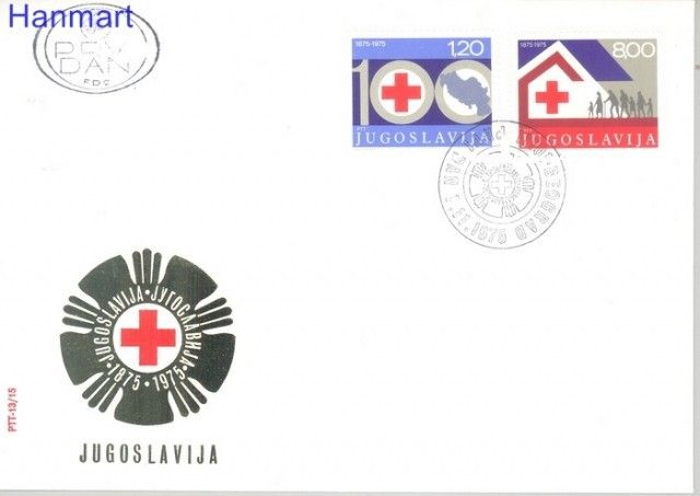 Znaczek Jugosławia 1975 Mi 1619-1620 FDC