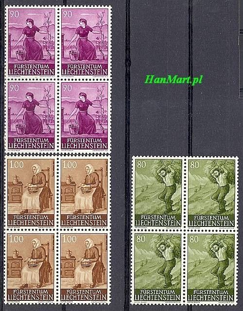 Znaczek Liechtenstein 1961 Mi 411-413 Czyste **