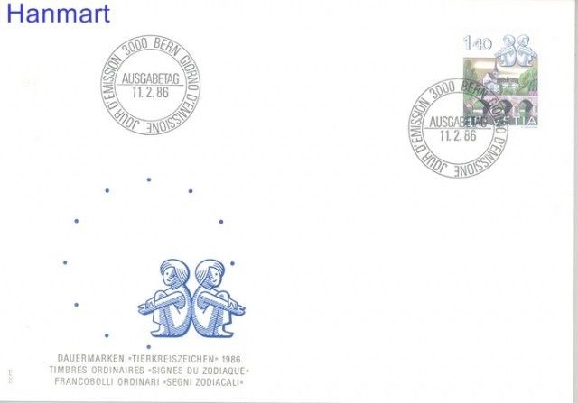 Znaczek Szwajcaria 1986 Mi 1314 FDC
