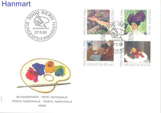 Znaczek Szwajcaria 1986 Mi 1317-1320 FDC