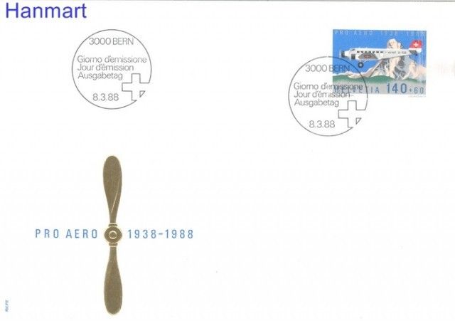 Znaczek Szwajcaria 1988 Mi 1369 FDC