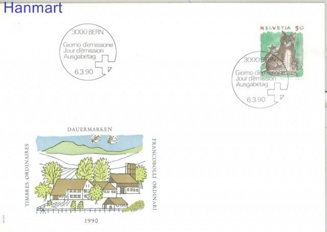 Znaczek Szwajcaria 1990 Mi 1414 FDC