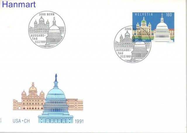 Znaczek Szwajcaria 1991 Mi 1442 FDC