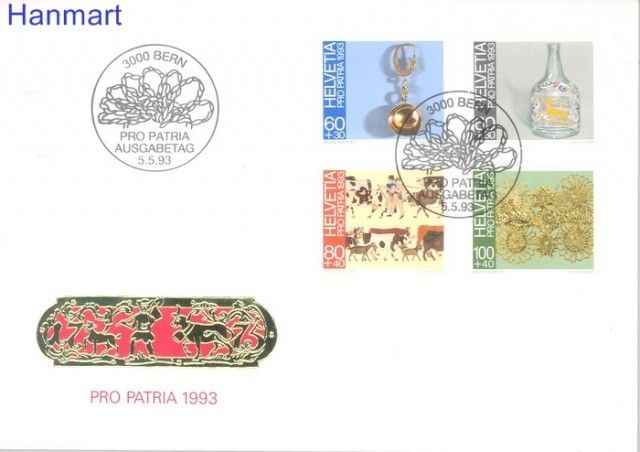 Znaczek Szwajcaria 1993 Mi 1502-1505 FDC