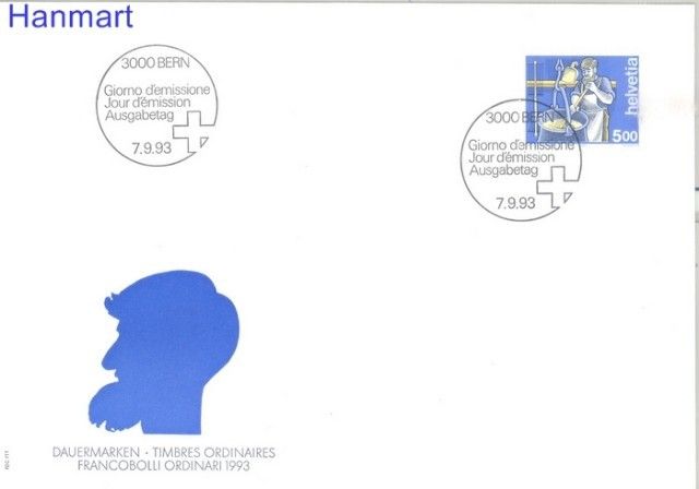 Znaczek Szwajcaria 1993 Mi 1510y FDC