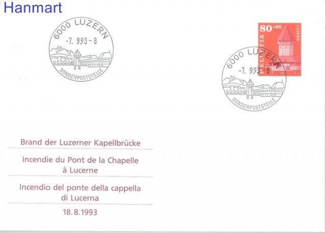 Znaczek Szwajcaria 1993 Mi 1511 FDC