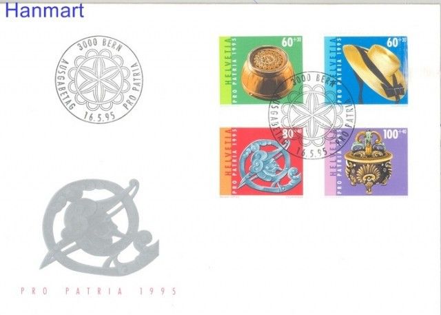 Znaczek Szwajcaria 1995 Mi 1548-1551 FDC