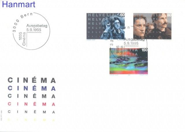 Znaczek Szwajcaria 1995 Mi 1560-1562 FDC