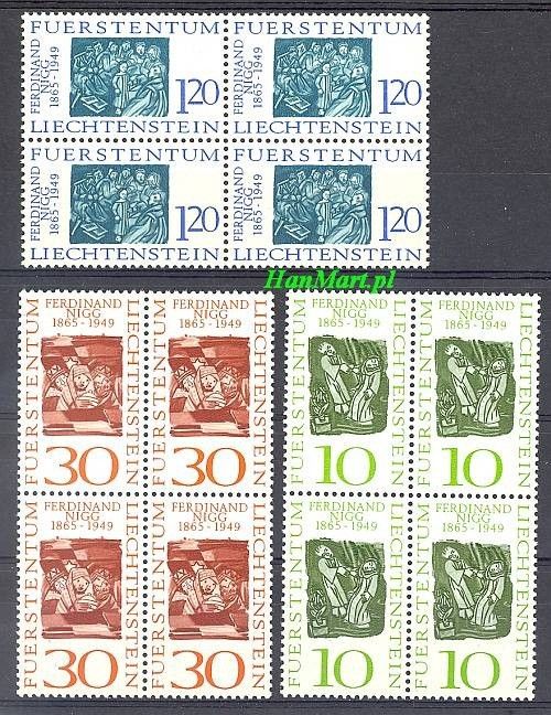 Znaczek Liechtenstein 1965 Mi 455-457 Czyste **
