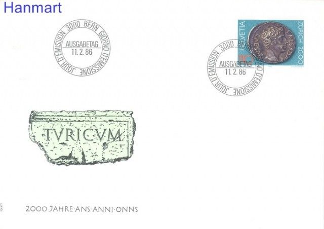 Znaczek Szwajcaria 1986 Mi 1312 FDC