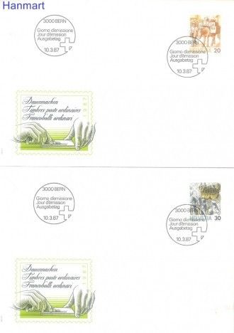 Znaczek Szwajcaria 1987 FDC