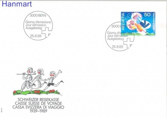 Znaczek Szwajcaria 1989 Mi 1398 FDC