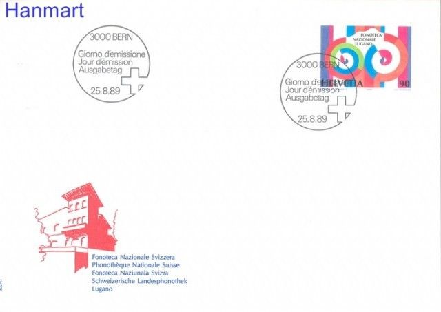 Znaczek Szwajcaria 1989 Mi 1400 FDC