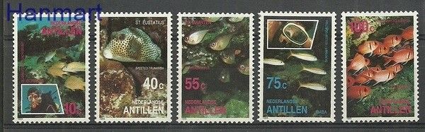 Znaczek Antyle Holenderskie 1991 Mi 709-713 Czyste **