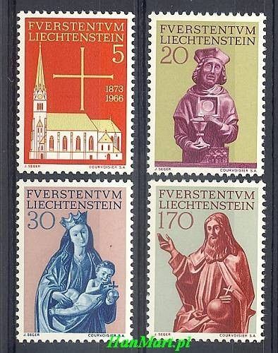 Znaczek Liechtenstein 1966 Mi 470-473 Czyste **