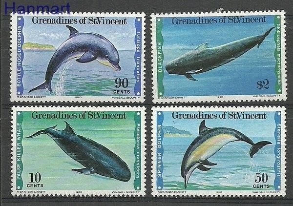 Znaczek Grenadines of St Vincent 1980 Mi 182-185 Czyste **