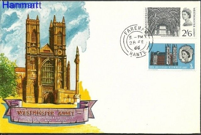 Znaczek Wielka Brytania 1966 FDC