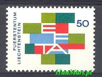 Znaczek Liechtenstein 1967 Mi 481 Czyste **